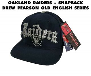 Vintage With Tags - Oakland Raiders Drew Pearson Snapback Old English Style