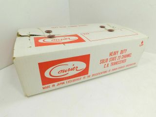 Courier Redball Vintage 23 - Channel Cb Radio W/ Box,  Mic Sn 27611607 Nos