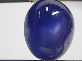 GIA Certified Stunning Blue RARE 6.  03ct Natural Star Sapphire Cabochon No Heat 5