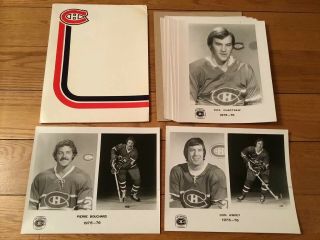 Vtg 1975 - 76 Montreal Canadians Hockey Team Issue Photos (22)
