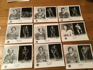 Vtg 1975 - 76 Montreal Canadians Hockey team issue Photos (22) 2