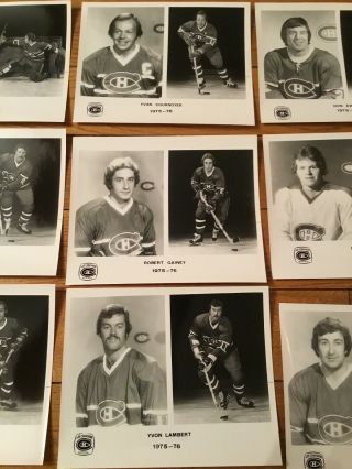Vtg 1975 - 76 Montreal Canadians Hockey team issue Photos (22) 4