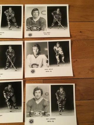 Vtg 1975 - 76 Montreal Canadians Hockey team issue Photos (22) 5