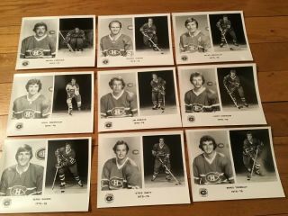 Vtg 1975 - 76 Montreal Canadians Hockey team issue Photos (22) 6