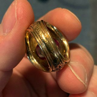 Vintage American Bowling Congress 10k GOLD 300 Award Ring,  10k Gold 300 Pin 4