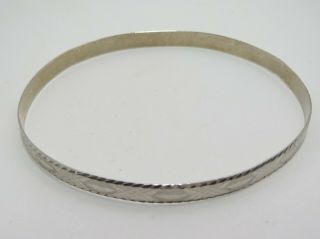 VINTAGE 18K SOLID WHITE GOLD BANGLE BRACELET DIAMOND - CUT JEWELRY 5.  5 GRAMS 4