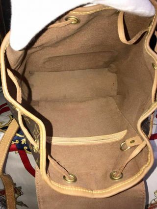 Auth Monsuri MM mini rucksack backpack PVC leather VINTAGE OLD Louis Vuitton 5
