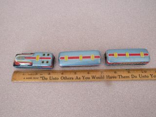 Vintage Made In Japan Train Tin Mini Train Set,