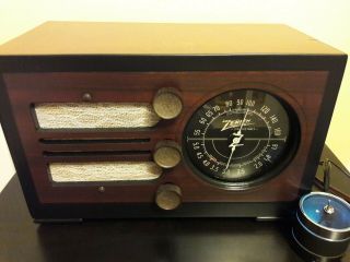Antique,  Vintage,  Deco,  Collectible - Old Tube Radio Zenith 6d116 Restored