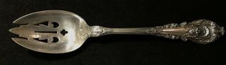 Sterling Silver Flatware - Wallace Sir Christopher Pierced Serving Spoon