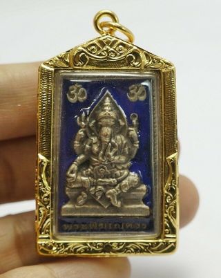 Phra Pikanet (pi Ganesh) Amulet Necklace Pendant For Love Lucky Wealth A66