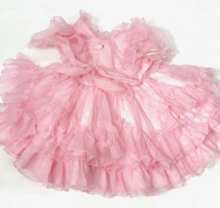 Vintage Lida Baby Pageant Dress Ruffle Full Circle