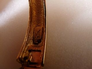 Vintage Yves Saint Laurent YSL Gold Tone Snake Bracelet 3