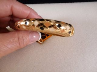Vintage Yves Saint Laurent YSL Gold Tone Snake Bracelet 4