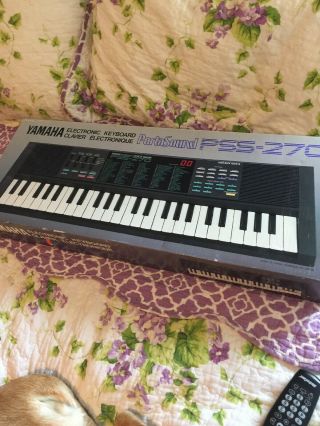 Vtg Yamaha Portasound Pss - 270 Voice Bank Electronic Keyboard Synthesizer 1987