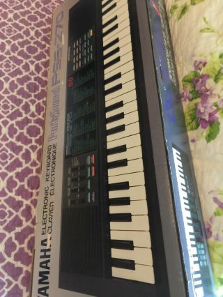 VTG Yamaha Portasound PSS - 270 Voice Bank Electronic Keyboard Synthesizer 1987 3