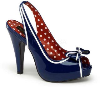 Betty Boop Peep Toe Hidden Platforms Sexy Slingback High Heels Shoes Adult Women 3