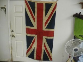 Ww2 Era British Panel Stitched Vintage Union Jack Flag