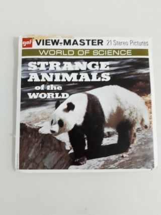 Strange Animals Of The World - View - Master Reels With Booklet - 1958
