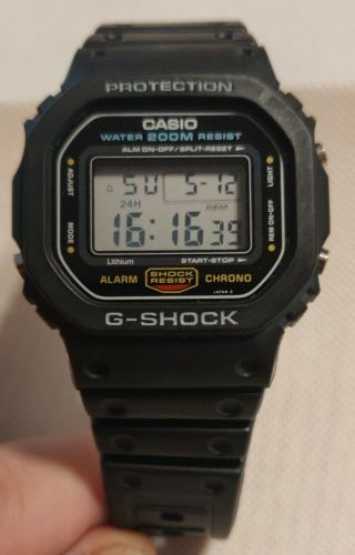 Vintage Casio Dw - 5600 G - Shock Watch - Japan - Module 691