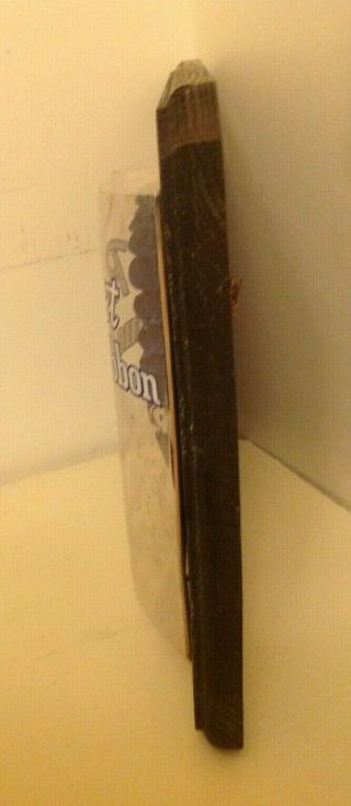 VINTAGE 3D WOODEN PABST REAL BLUE RIBBON ON TAP BEER ADVERTISING SIGN 4