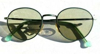 Vtg 1995 L.  A.  Eyeworks Retro Abstract Eyeglasses - Green Otto 423