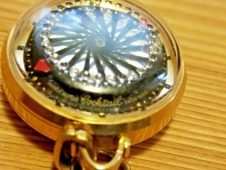 Vintage ERNEST BOREL Kaleidoscope Watch Pendant.  Swiss 17 Jewels - Hand Winding 3