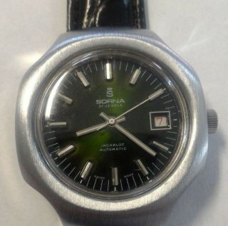 Sorna Vintage Mechanical Swiss Made Watch 21 Jewels