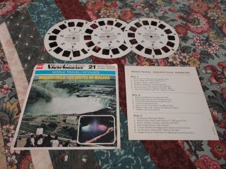 Vtg 1976 View Master Niagara Falls Canadian Side 3 Reels With Case