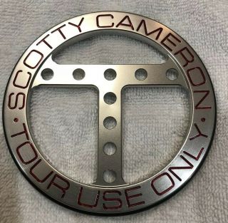 Scotty Cameron Circle T Bag Tag Ftuo Tour Use Only Rare
