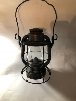 Antique Vintage Old Railroad Nycs Dietz Vesta Lantern N.  Y.  C.  S.  - Marked Cnx Globe