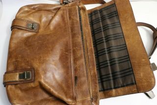 Frye Men ' s Logan Antique Cognac Leather Pull up Flap Briefcase Cognac 2