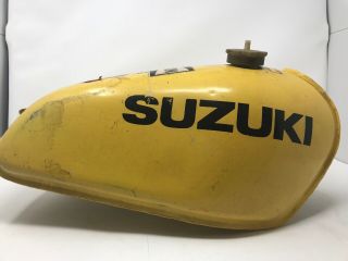 1976 1977 Suzuki RM125 GAS FUEL TANK CELL PETROL VINTAGE ALUMINIUM RM 125 3