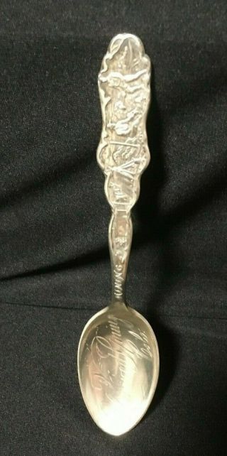Vintage Sterling Silver Souvenir Spoon Mining Glenwood Springs Colorado Watson