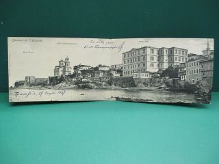 ΤΡΑΠΕΖΟΥΝΤΑ ΠΟΝΤΟΣ Trabzon Pontic 27july 1907 Posted Antique Double Postcard
