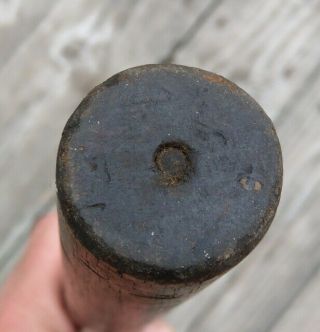 Late 19th Century Baseball Bat Ring Bat Era 1870s 1890s NC NYC Stamped Logo RARE 11