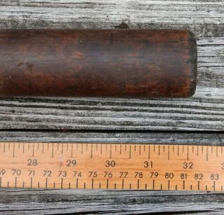 Late 19th Century Baseball Bat Ring Bat Era 1870s 1890s NC NYC Stamped Logo RARE 3