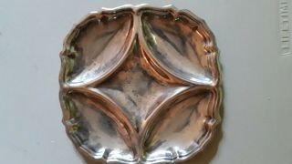 Sterling Silver Oyster Plate 562 (holds 4) 220 Grams