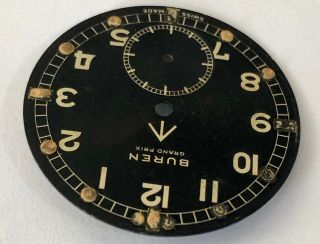 RARE VINTAGE BUREN GRAND PRIX DIRTY DOZEN WWW MILITARY WORLD WAR II 1945 DIAL. 7