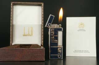 Dunhill Rollagas Lighter Neworings W/box Vintage 525