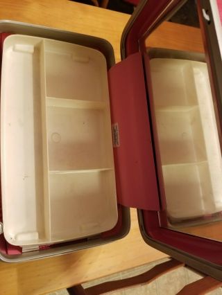 Vintage Samsonite Pink Make - up Case / Train Case 5