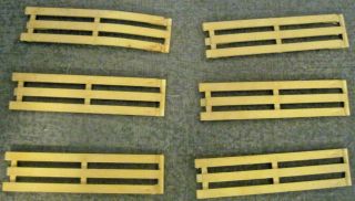 Mid Century Modern Marx Playset Replacement Part Set Of Six 3 Inch Fence Sectio