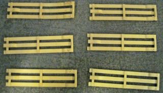 MID CENTURY MODERN MARX PLAYSET REPLACEMENT PART SET OF SIX 3 INCH FENCE SECTIO 2