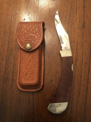 Vintage Case Xx Pro - Lock I 7 Dot 1983 Rosewood Lockback Knife And Sheath