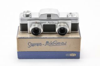 (114) Vintage Meopta Stereo - Mikroma Ii 16mm Miniature Camera W/25/3.  5 Lenses