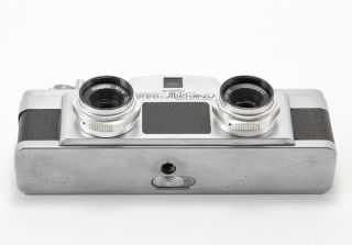 (114) Vintage MEOPTA Stereo - Mikroma II 16mm miniature camera w/25/3.  5 lenses 5