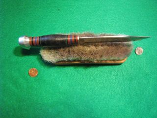Vtg Sheath Hunt Blade REMINGTON H35 Antique Knife 1 Old Orig,  1 leather case 10