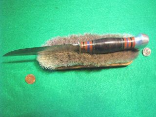 Vtg Sheath Hunt Blade REMINGTON H35 Antique Knife 1 Old Orig,  1 leather case 12