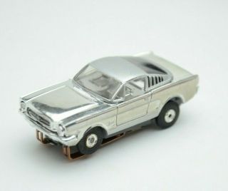 Aurora Tjet Vintage Mustang Chrome Slot Car Thunderjet Afx