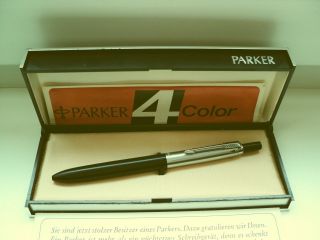 Vintage Parker " Jotter 4 Color Ball Point Pen " ; G E R M A N Y Made